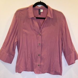 Button Up Blush Blouse